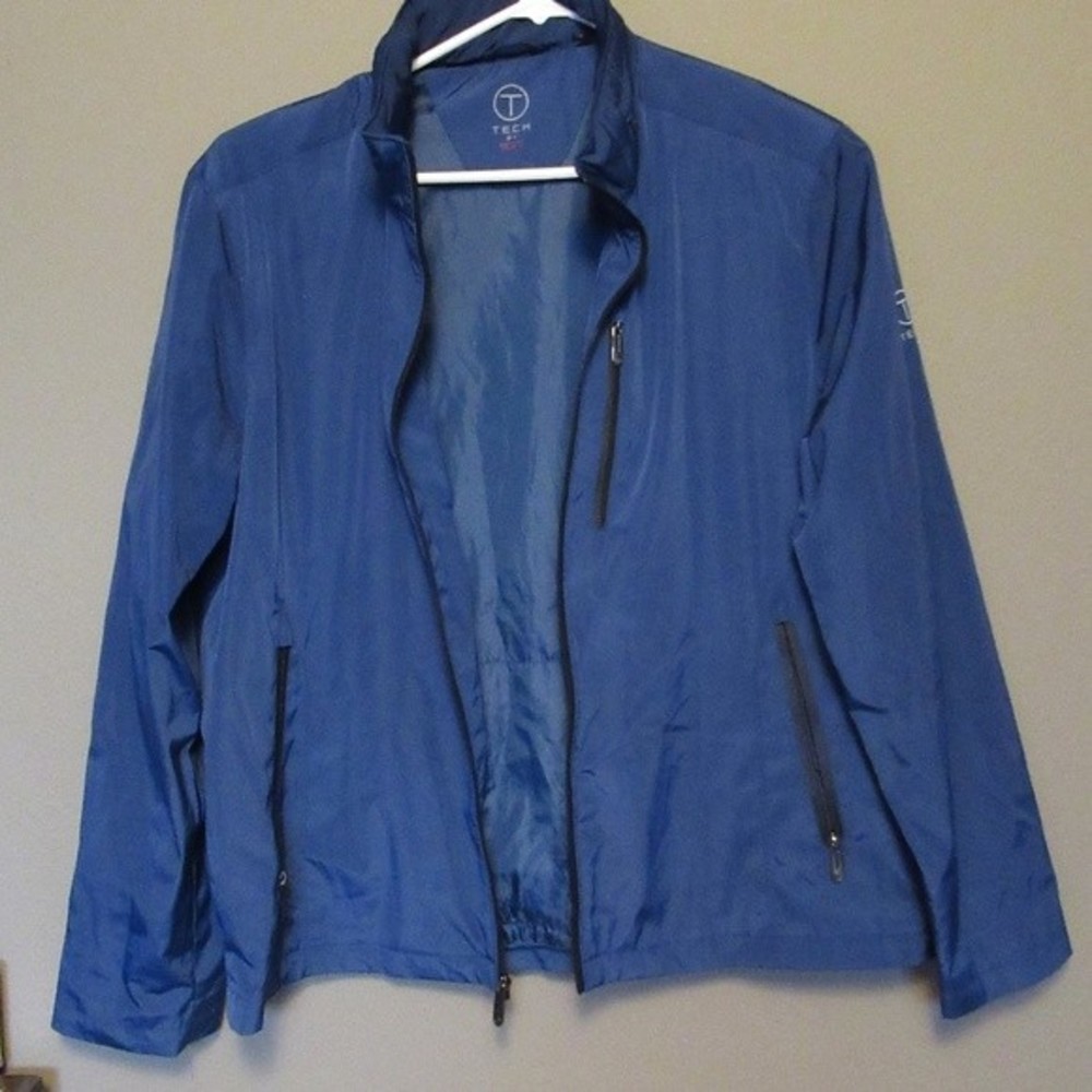 Tumi Tech Packable Blue Jacket Coat - image 2